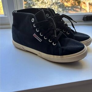 Superga Black Canvas High-Tops